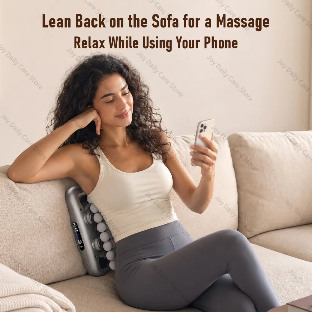 Professional Body Massager Powerful Electric Muscle Fascia Massager 48 Heads Wireless Massage Gun for Waist Shoulder Back Leg