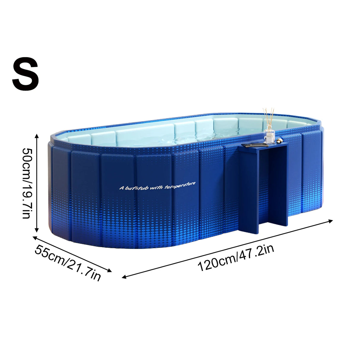 1PC Portable Bathtub Ice Bath Tub - Foldable Collapsible Bathtub for Adult Shower Bathroom Hot SPA