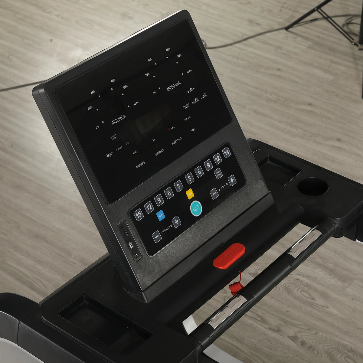 3.0 HP 0-15 Degrees Sport Running Machine Fitness Commercial Electric Treadmill