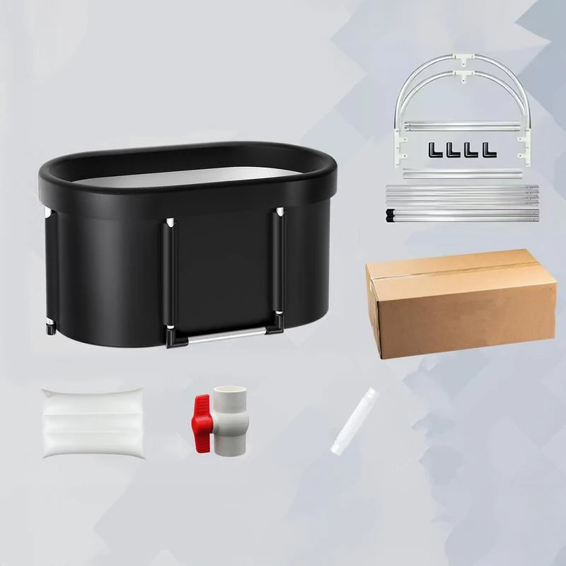 Portable Foldable Ice Bath Tub for Athletes Multiple Layered Portable Outdoor Cold Plunge Tub for Recovery,Cold Plunge