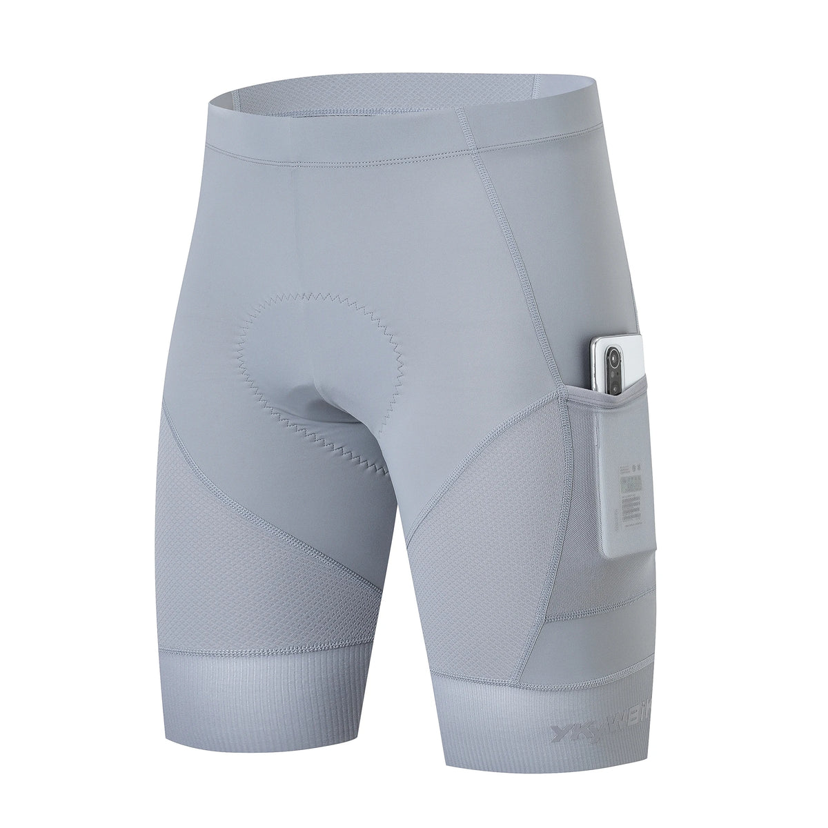 YKYW Men's Cycling Shorts 2 Pockets Summer Pro Team MTB Road Bike Shorts Bicycle Riding Tights Slim Fit Sports Clothing Padded