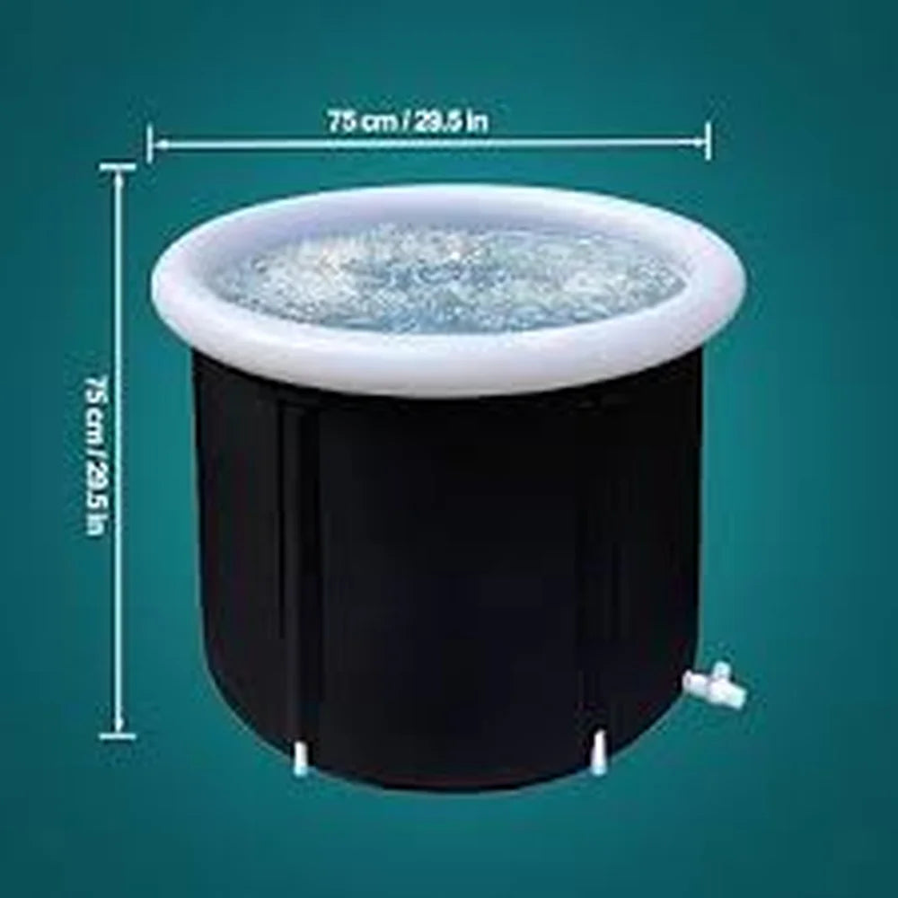 MAYZANEN Ice Bath Portable Collapsible Bathtub Thicken Large Adult Inflatable Bath Bucket Outdoor Water Therapy Cold Plunge Tub