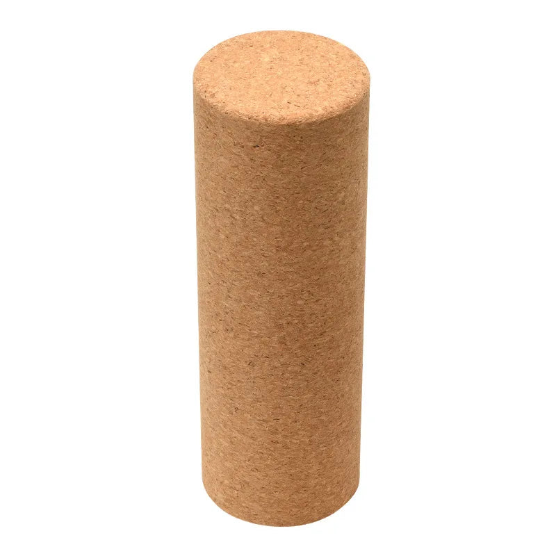 30CM/45CM Natural Cork Yoga Pillar Column High Density Massage Roller Fine Grain Corks Pilates Dance Fitness Muscle Relaxation