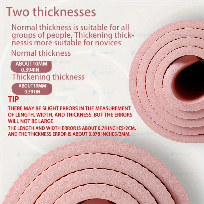 10/15MM Thick NBR Yoga Mats Anti-slip Sport Fitness Mat Blanket For Exercise Yoga And Pilates Gymnastics Mat Fitness Equipment