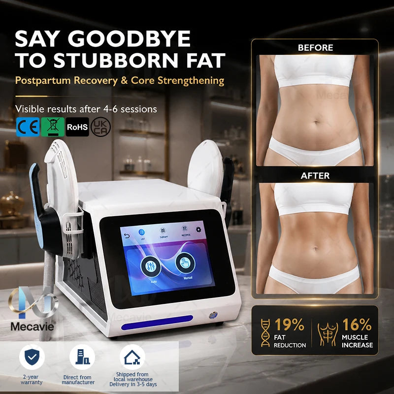 2026 EMSNova HIEMT EMS Body Contouring Device, 7000W Muscle Toning Equipment for Body Shaping & Skin Firming Salon Beauty Care
