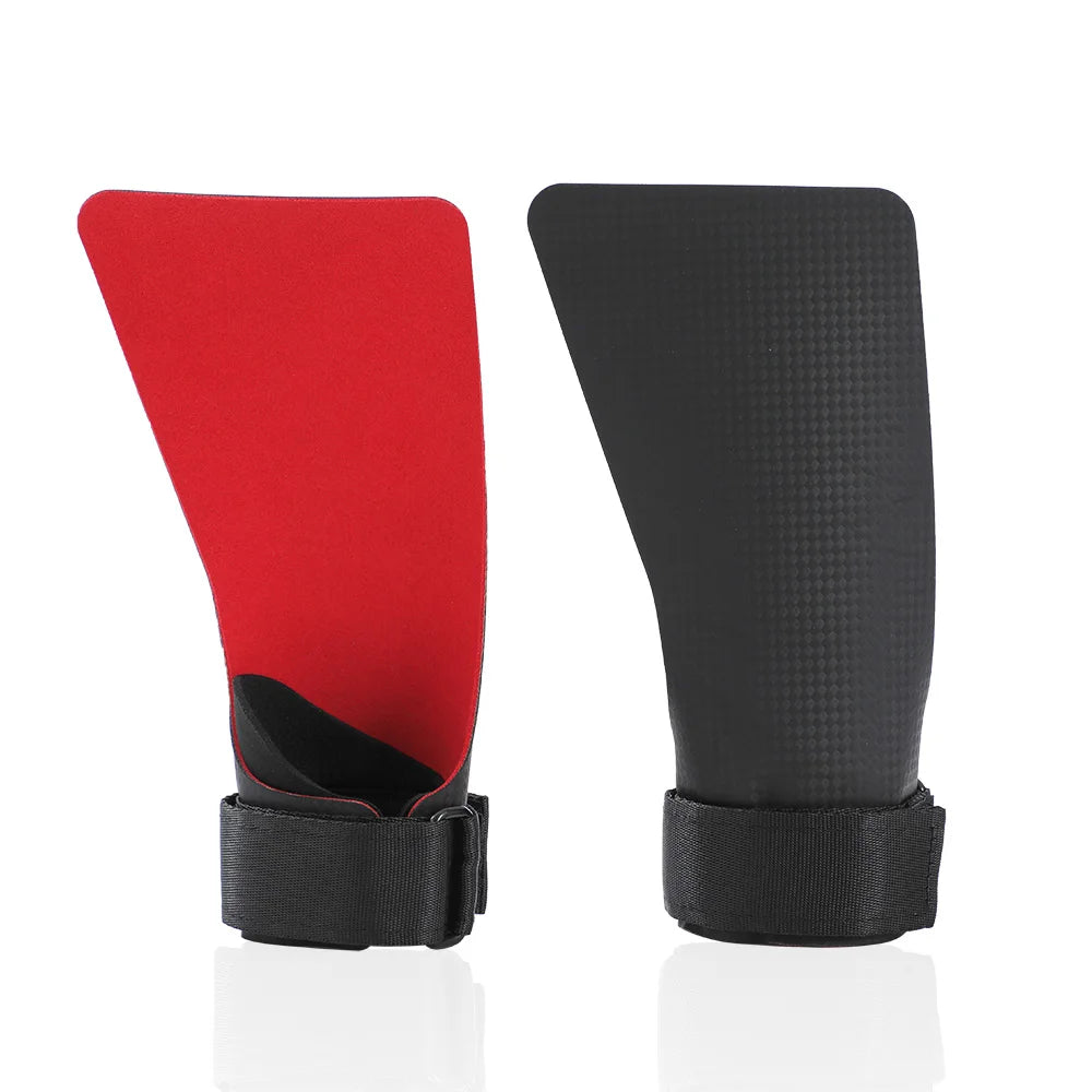 A Pair of Kevlar Rubber NO-hole Hand Grips for Crossfit Pull-ups Cross Training Gymnastics WODS Palm Protector