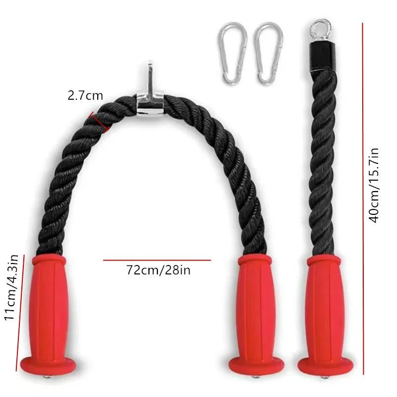 Ergonomic Tricep Ropes Non-Slip Cable Attachment Gym or Home Use Fitness Body Equipment For Bodybuilding Exercise Gym Workout