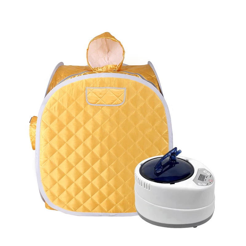 Portable Sauna Set Full Body at Home Spa Hat Tent Include 3L Steamer with Remote Control
