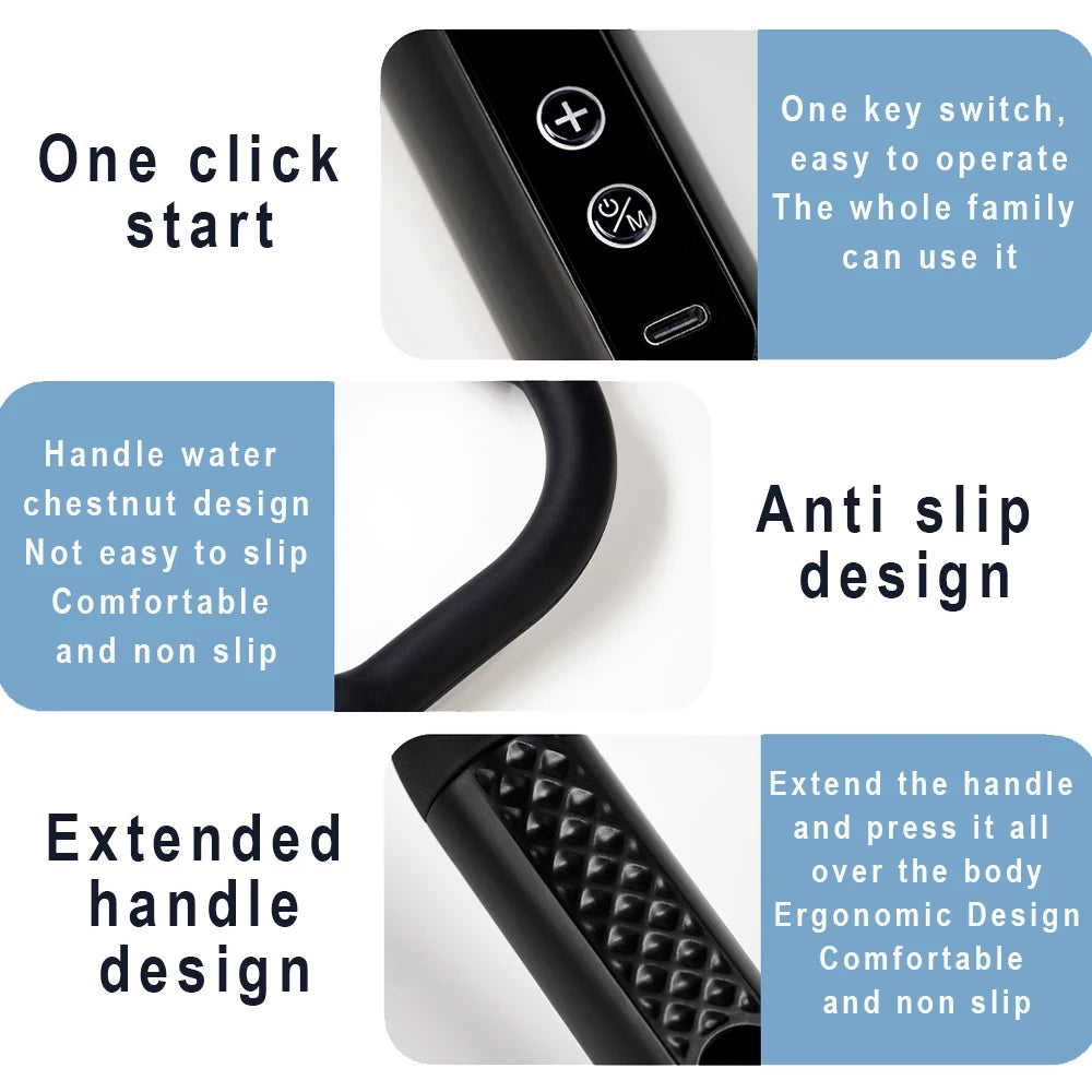 2025 New Smart Fascia Gun Electric Massager Massage Hammer Electric Fascia Gun Home Handheld Hammer Back