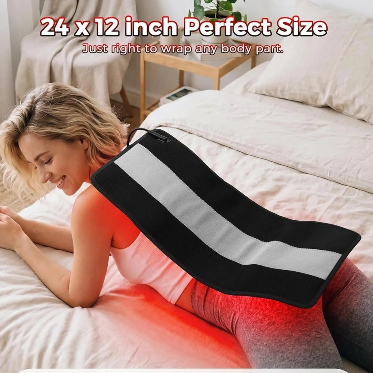 Updated Red Light Therapy Pad 242 LEDs 660&850 nm Infrared Light For Waist Back Shoulder Muscle Pain Relief Relax Body Device