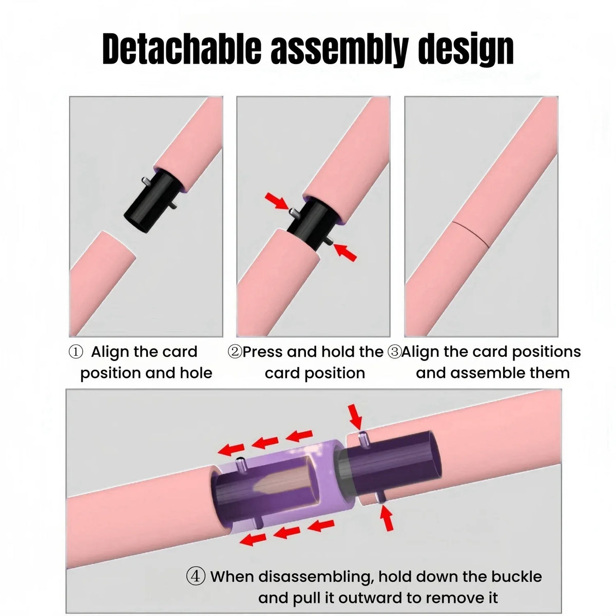 Portable Bar Stick with Resistance Band Home Gym Muscle Toning Bar Fitness Stretching Sports Body Workout Exercise