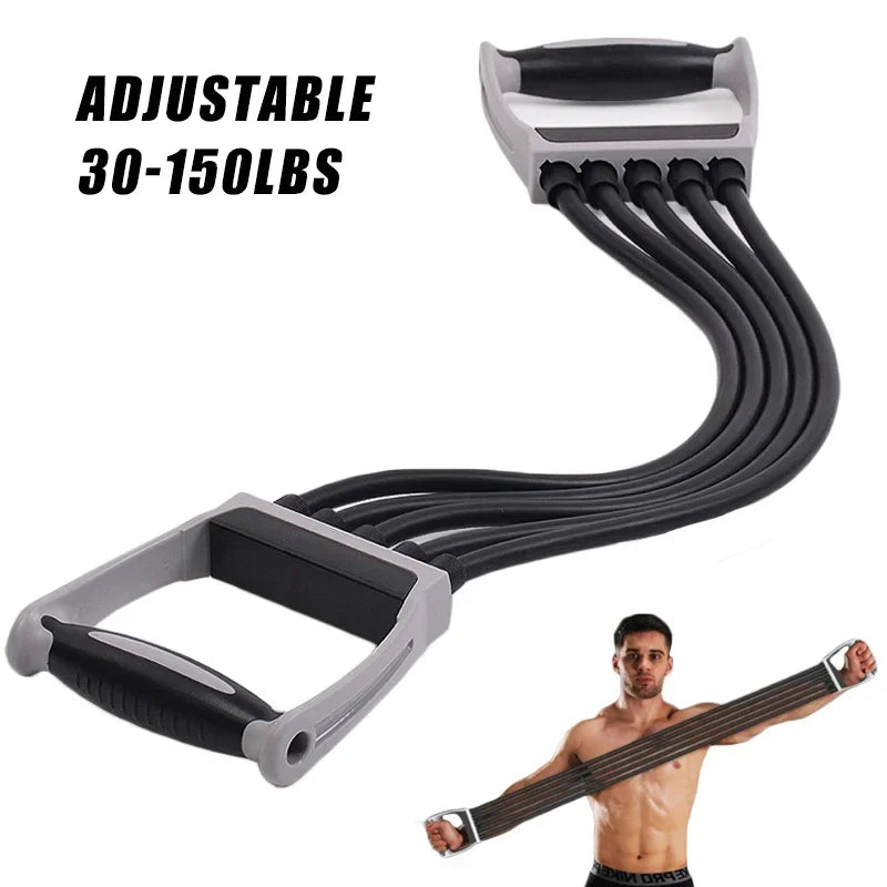 Adjustable Resistance Bands Sports Pull Rope Chest Expander Arm Exerciser Strength Training Gym Equipment for Home