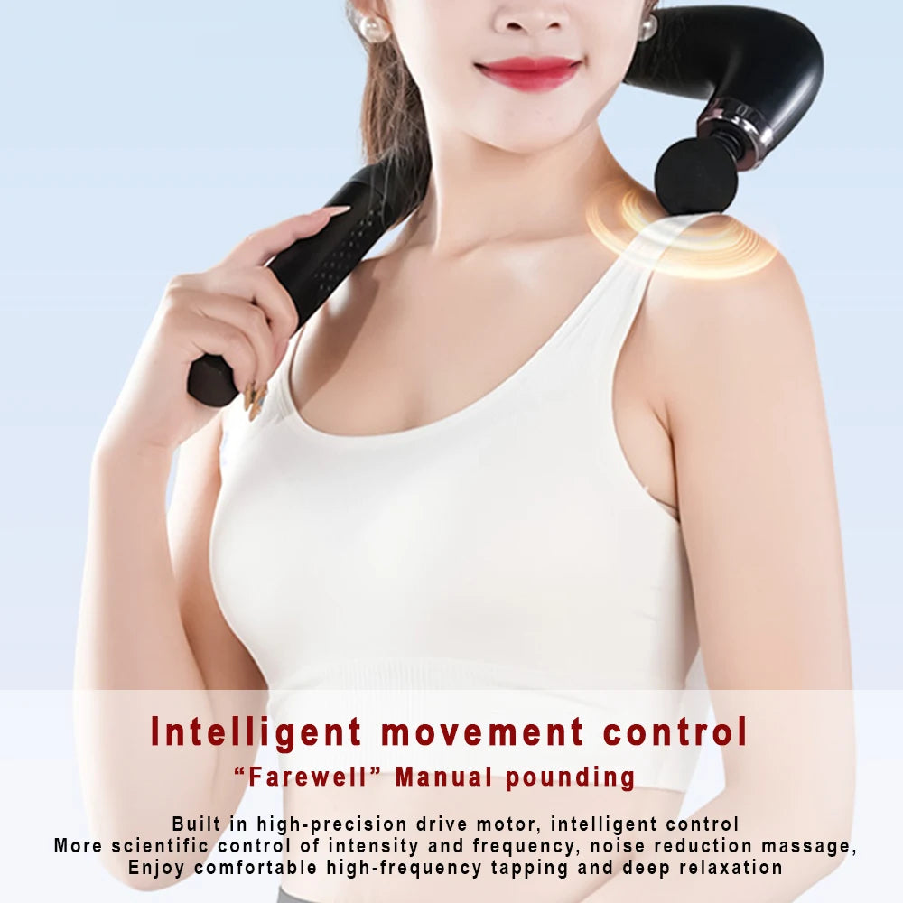 2025 New Smart Fascia Gun Electric Massager Massage Hammer Electric Fascia Gun Home Handheld Hammer Back
