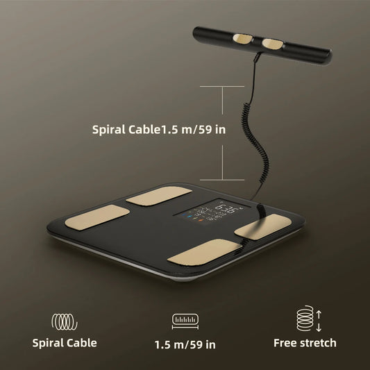 Smart Bioimpedance Scale Smart Body Composition Scale Digital Scale Body Fat Weight Scale Balance Bioimpedance Scale