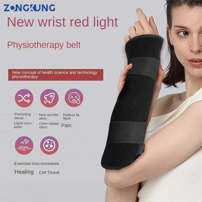 Red Light Therapy Pad for Wrist Brace Joint Pain Relief Infrared Light Devices Heating Pad for Carpal Tunnel Relief Relax Muscle