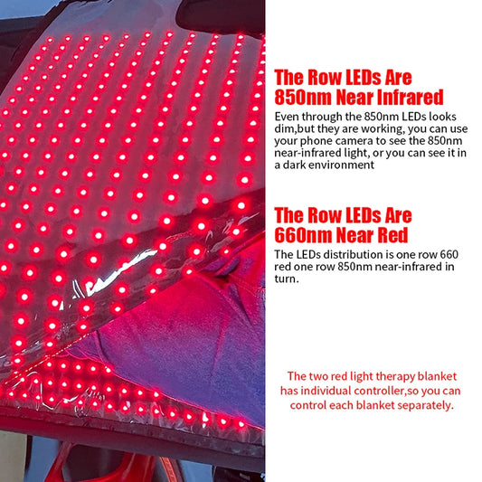 660Nm 850nm Infrared Pad Red Light Therapy Capsule Household Light Emitting Diode Red Infrared Sleeping Bag