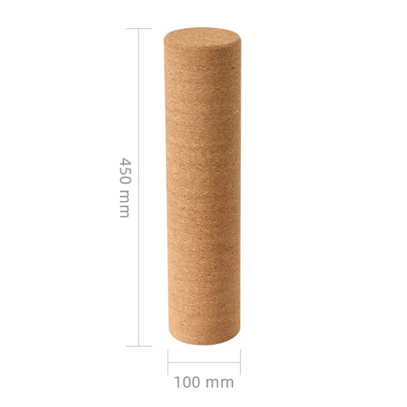 30CM/45CM Natural Cork Yoga Pillar Column High Density Massage Roller Fine Grain Corks Pilates Dance Fitness Muscle Relaxation