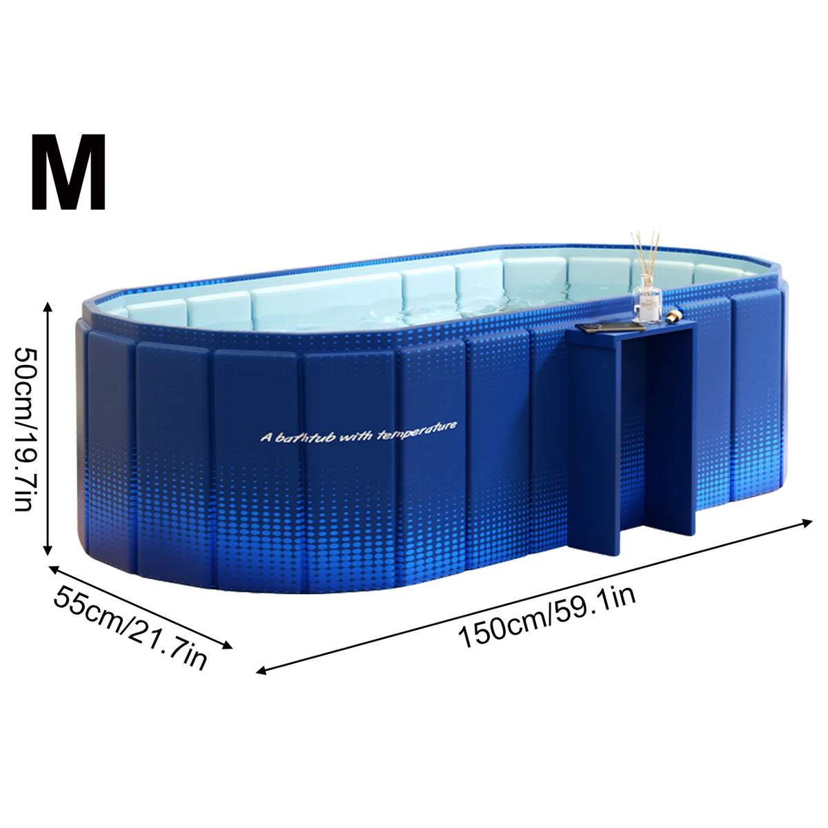 1PC Portable Bathtub Ice Bath Tub - Foldable Collapsible Bathtub for Adult Shower Bathroom Hot SPA