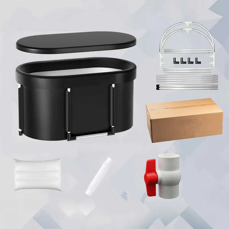 Portable Foldable Ice Bath Tub for Athletes Multiple Layered Portable Outdoor Cold Plunge Tub for Recovery,Cold Plunge