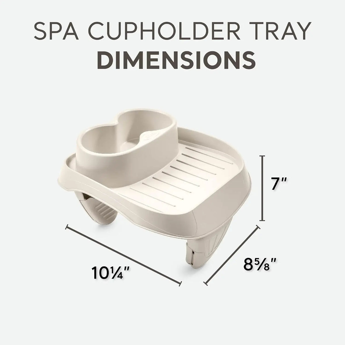 PureSpa Plus Greystone Inflatable Square Outdoor Hot Tub Spa, 83 x 28 Inch Bundled with Set of 4 Tray Attachment, Customized