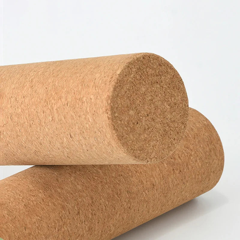 30CM/45CM Natural Cork Yoga Pillar Column High Density Massage Roller Fine Grain Corks Pilates Dance Fitness Muscle Relaxation
