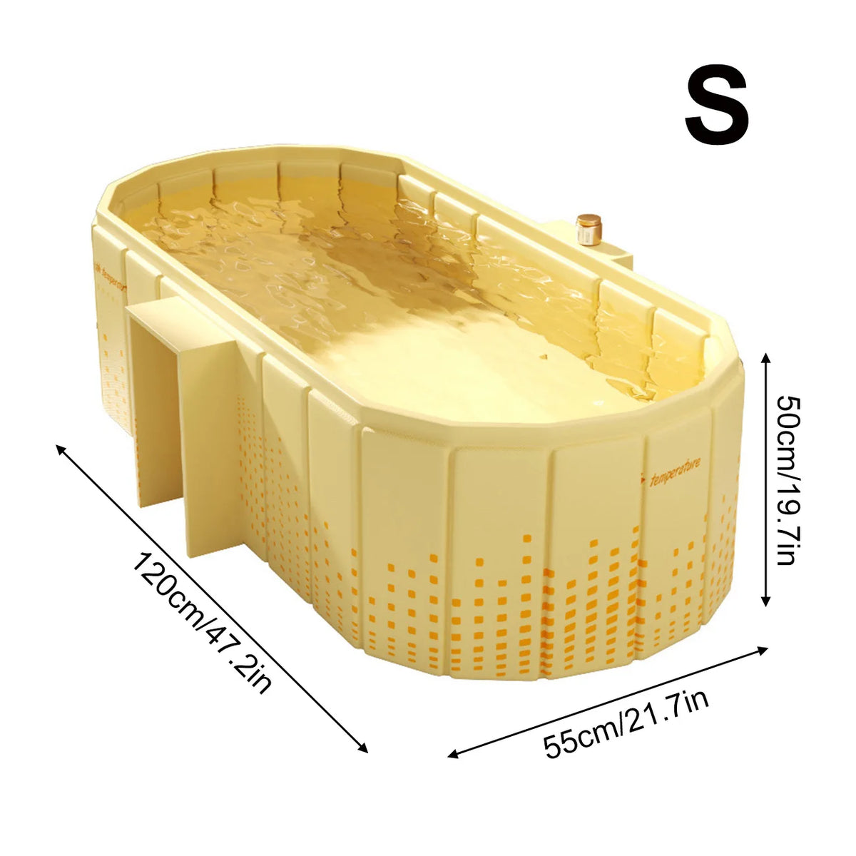 1PC Portable Bathtub Ice Bath Tub - Foldable Collapsible Bathtub for Adult Shower Bathroom Hot SPA