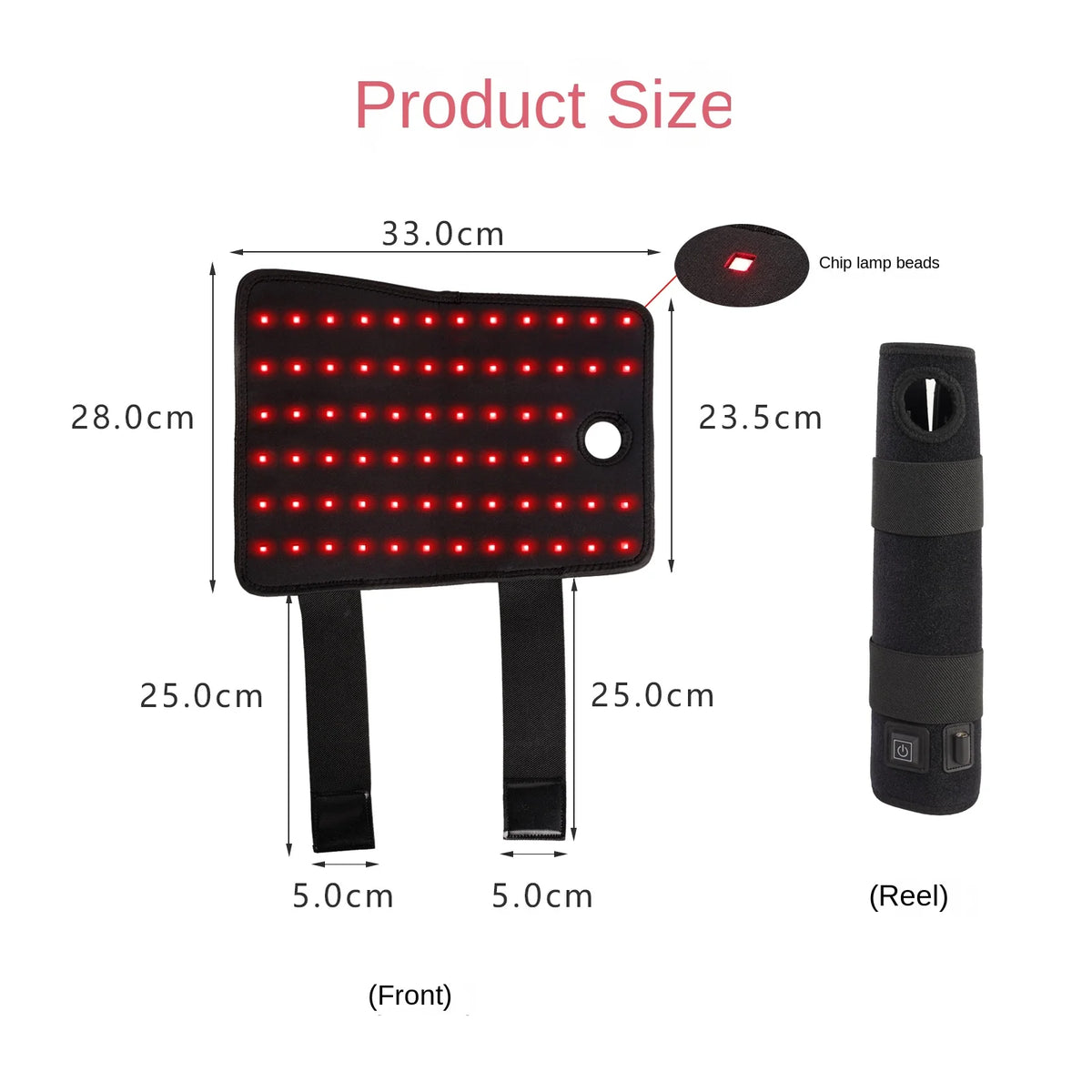 Red Light Therapy Pad for Wrist Brace Joint Pain Relief Infrared Light Devices Heating Pad for Carpal Tunnel Relief Relax Muscle