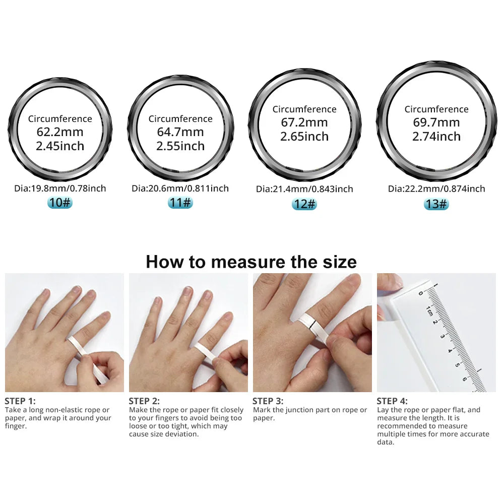 COLMI R11 Smart Ring, Fidget Spinner Anxiety Relieve Ring with Charging Case , Health and Sleep Monitor, 5ATM Waterproof