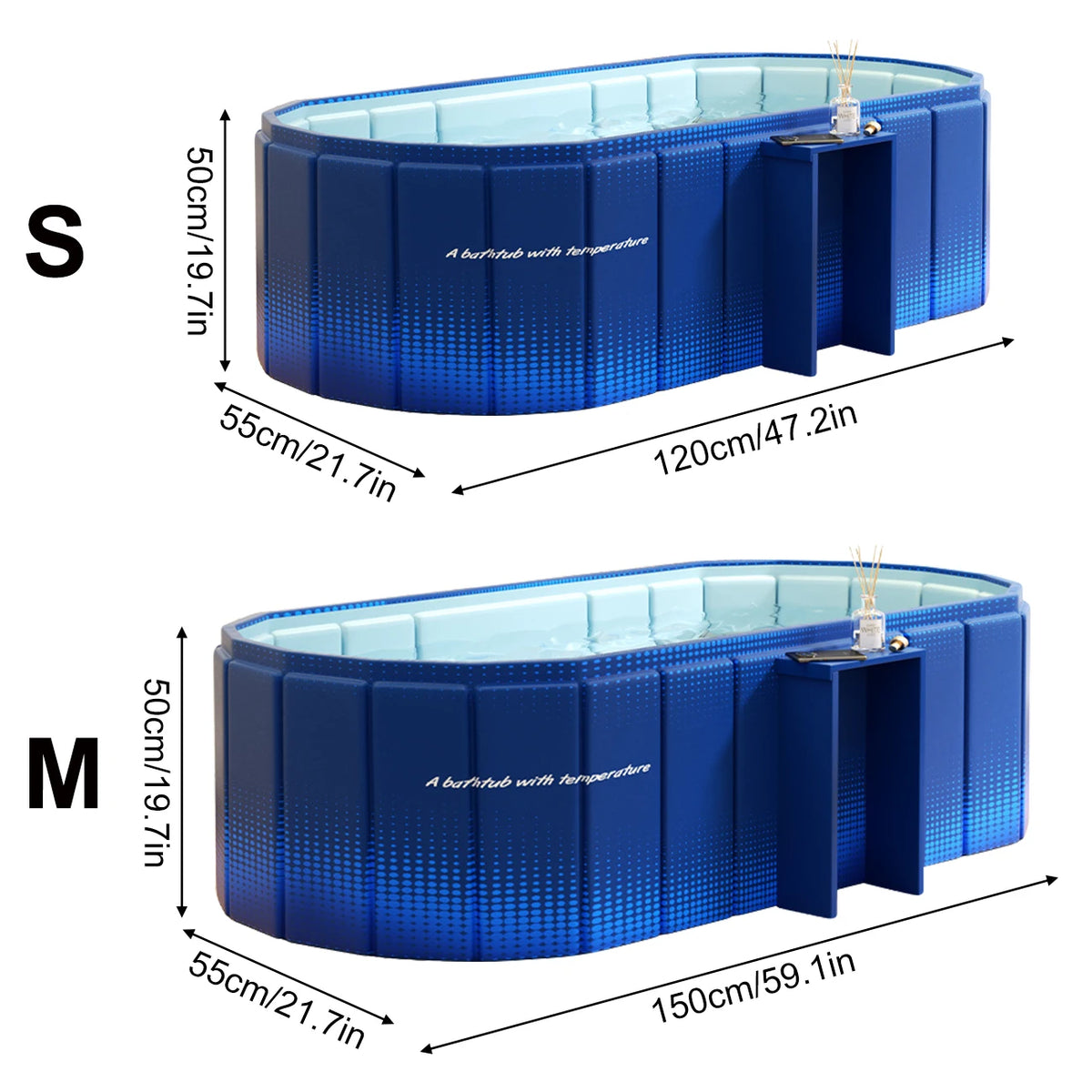 1PC  Insulated Ice Bath , Cold Plunge Tub, No Inflation Install Needed, Shower-Compatible for Indoor & Outdoor Use