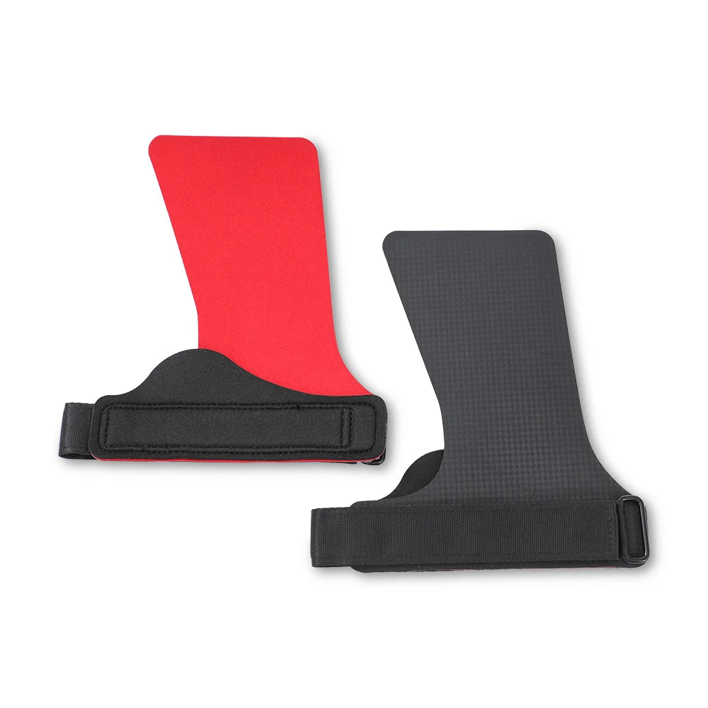 A Pair of Kevlar Rubber NO-hole Hand Grips for Crossfit Pull-ups Cross Training Gymnastics WODS Palm Protector