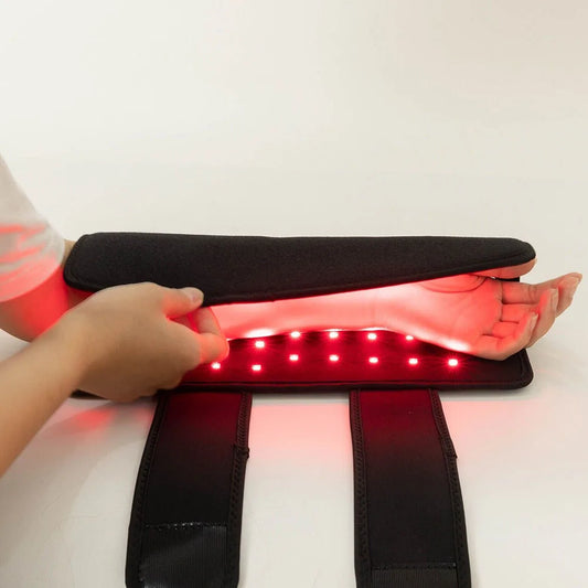 Red Light Therapy Pad for Wrist Brace Joint Pain Relief Infrared Light Devices Heating Pad for Carpal Tunnel Relief Relax Muscle