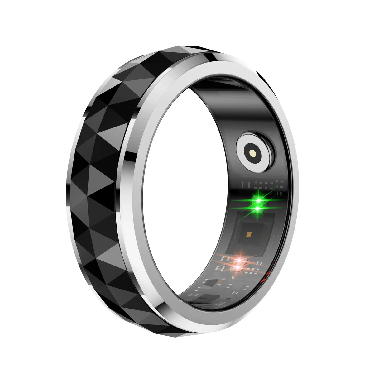 COLMI R11 Smart Ring, Fidget Spinner Anxiety Relieve Ring with Charging Case , Health and Sleep Monitor, 5ATM Waterproof