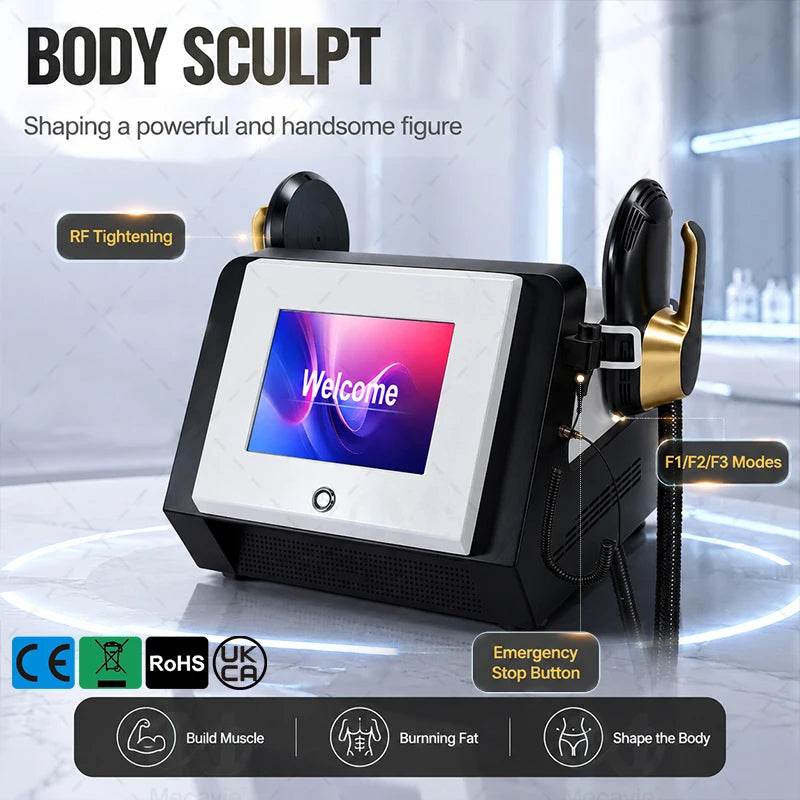 HIEMT RF 15T 6500W Body Sculpt Machine Dual Energy Synchronous Output Muscle Building Fat Burning Butt Lifting Pelvic Floor